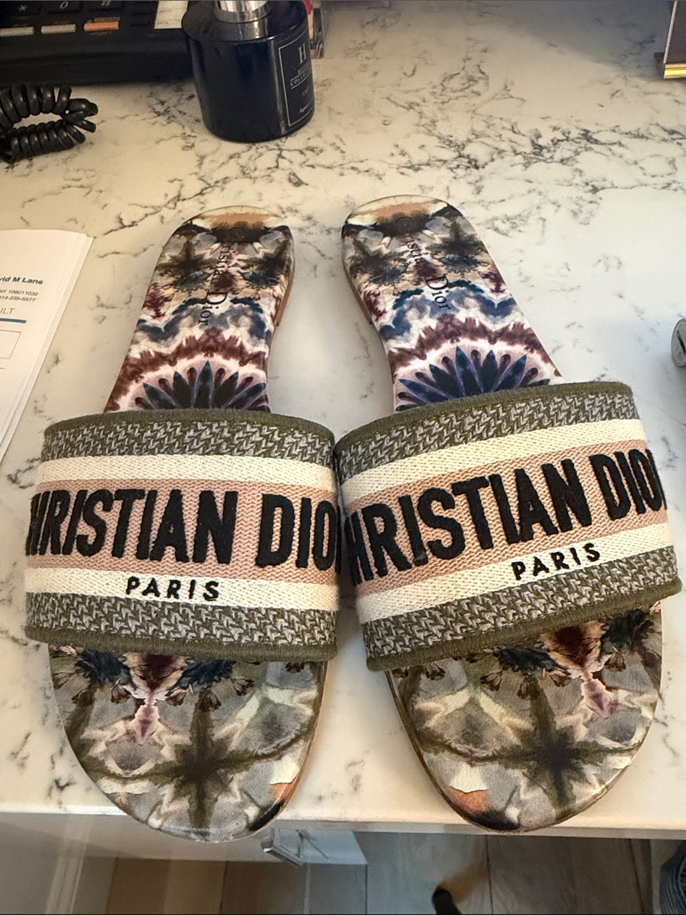 Dior floral water color slide